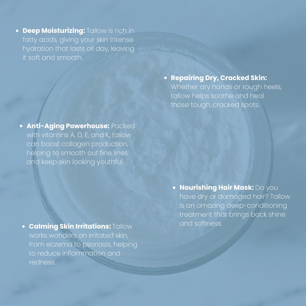 List of Glo Tallow - Tallow Balm Benefits