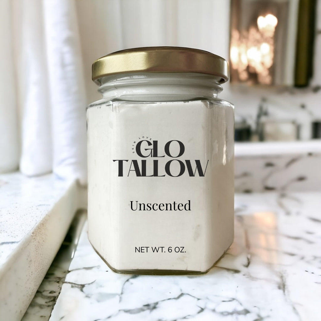 A small glass jar labeled &