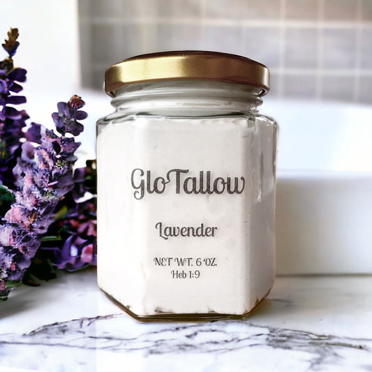 Glo Tallow Lavender Scent 6oz jar