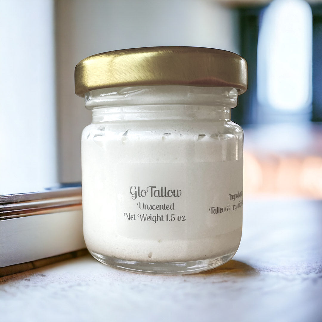 Glow Tallow Unscented Travel size jar 1.5 oz