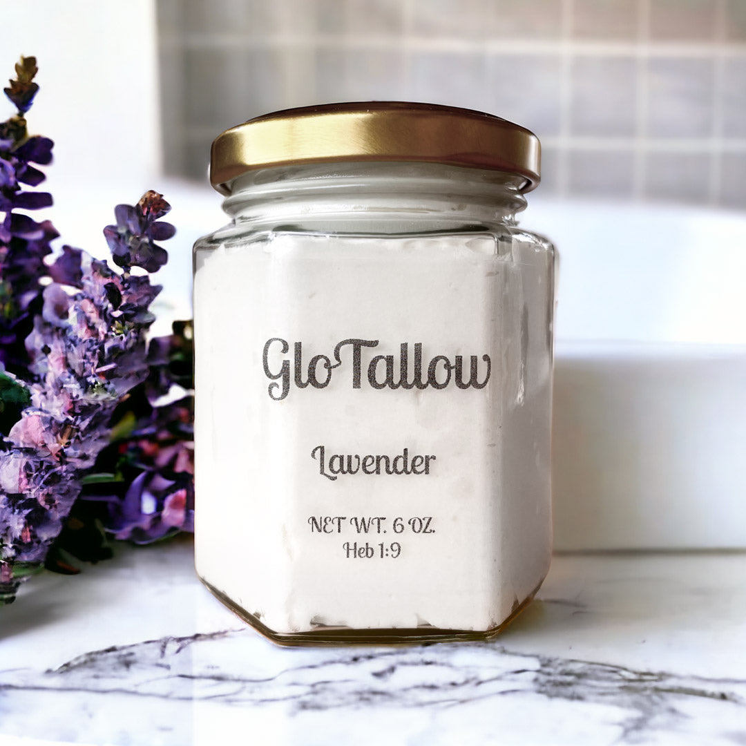 Glo Tallow Lavender Scent 6 oz jar